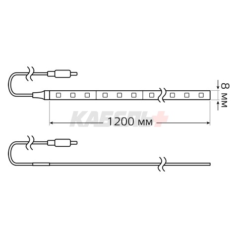 Умная подсветка Gauss 5W 2700К 1.2m сенсорная 1/20