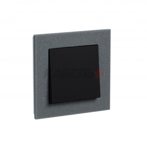 Рамка 1-постовая, МРАМОР АЙС ГРЕЙ