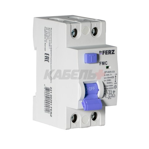 FMC-1P+N 40A 30mA 6kA тип AC, 2M УЗО