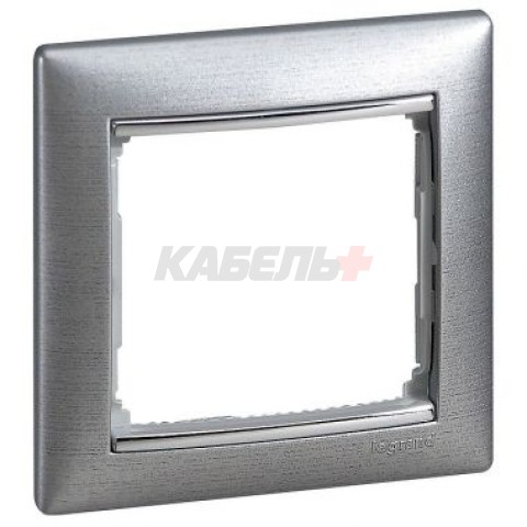 VALENA DIY Рамка 1местная алюминий матовый