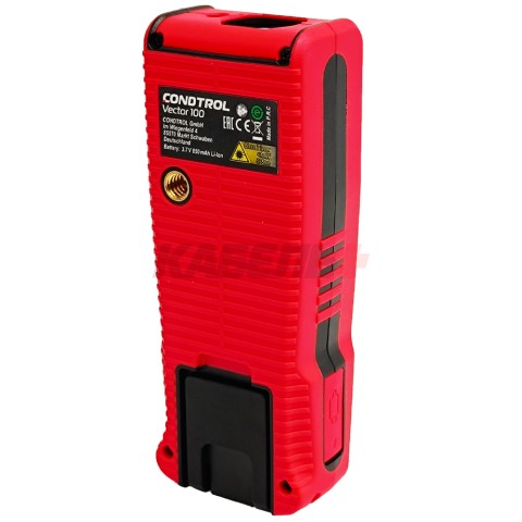Дальномер лазерный Vector 100 (Красный / 100 м +- 1,5 мм / Li-lon / Smart Measure / Чехол), CONDTROL