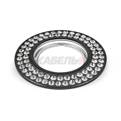 Светильник Gauss Strass CA035 Круг. Кристал/Черный, Gu5.3 1/30