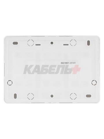 Розетка шестиместная 2П открытой установки IP20 10A с защитными шторками белая "Ладога" TDM