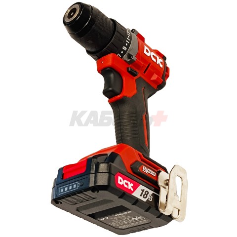 Дрель-шуруповерт аккумуляторная KDJZ2060 (18V / 2*2.0Ah / 60Nm / BL / Кейс), DCK