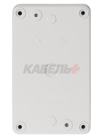 Корпус КП102 c козырьком для кнопок, 2 места, ABS желтый, IP66 TDM