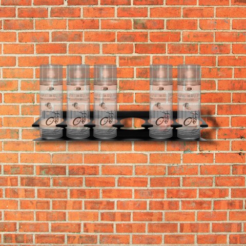 Держатель-органайзер для баллончиков, настенный, черный REXANT