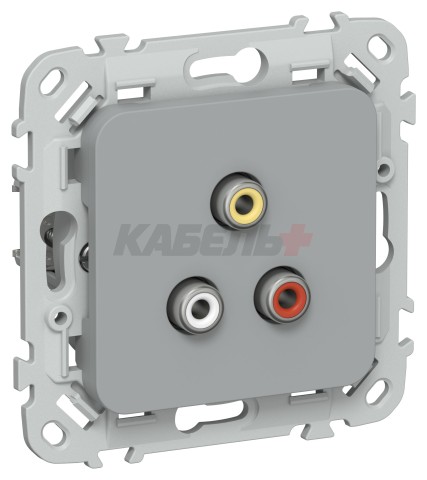 FLITE Розетка RCA РАрса-ФлС серый IEK