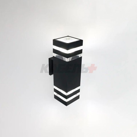 Фасадный светильник General GWL-2E27-M-IP65 Черный С двойным боковым рассеивателем Гратус