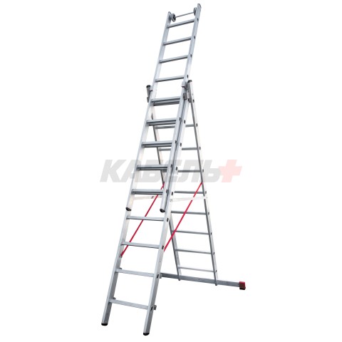 Лестница 3х 9 трехсекционная ал. индустриальная. серия NV523 Новая высота