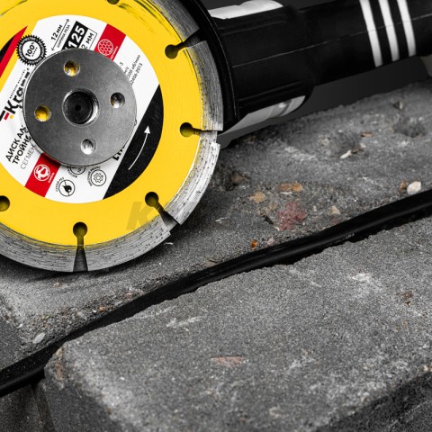 Диск алмазный тройной сегментный 125х22,2мм, сухая резка KRANZ