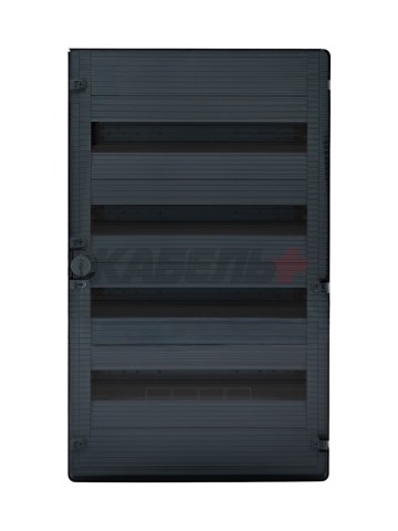 Щит открытой установки 72 места, винтовые клеммы, (647х390х99), IP-40 // Hager - Golf (Прозрачная матовая дверь)