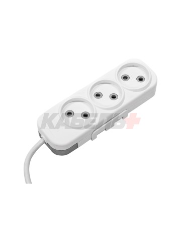 EL-BI,Myra,удлинитель 3гн1м б/з белый,527-110201-360