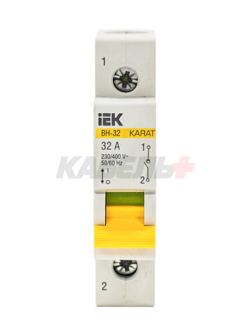 KARAT Выключатель нагрузки (мини-рубильник) ВН-32 1P 32А IEK