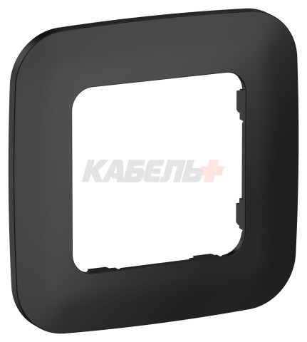 FLITE Рамка 1-местная РУ-1-А-ФлЧ черный IEK
