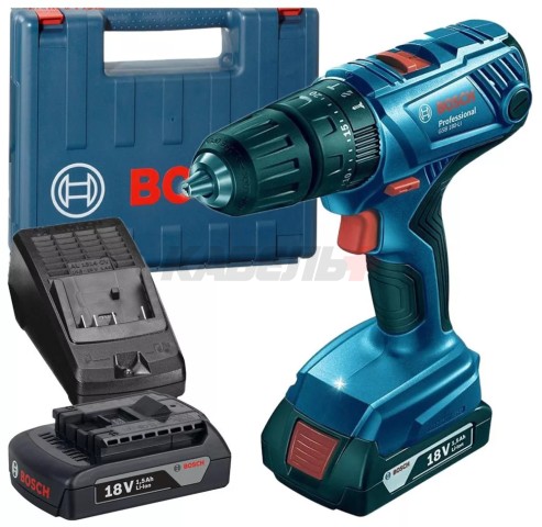 Дрель-шуруповерт ударная аккумуляторная GSB 180-LI Professional BOSCH