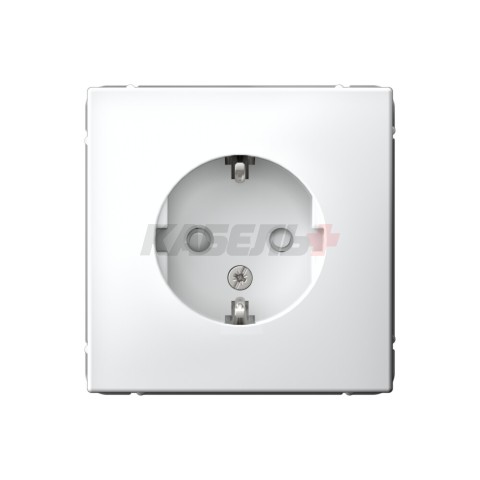 ARTGALLERY РОЗЕТКА с заземлением со шторками, 16А, механизм, БЕЛЫЙ