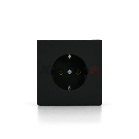 ARTGALLERY РОЗЕТКА с заземлением, 16А, механизм, быстрозажим. клем., КАРБОН