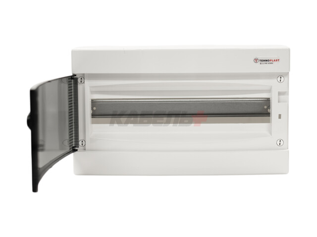 N18C, Щит навесной, 1 ряд, 18 мод., прозрач. дверца, IP40