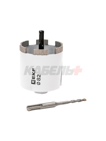 Коронка алмазная Turbo Fast 82 DCH-82TRB Laser M16 EKF Expert