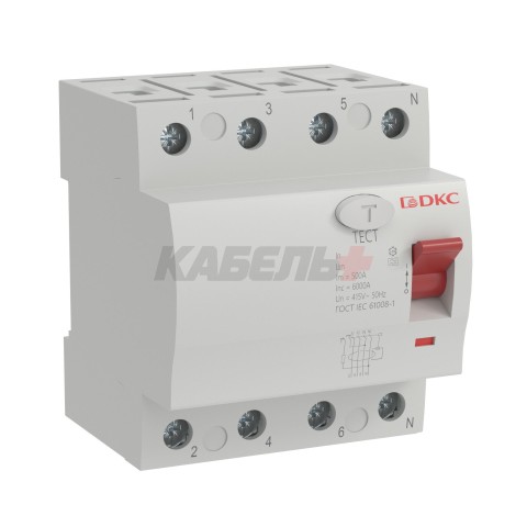 Устройство защитного отключения УЗО YON MDL100 4P 25А 300mA тип A