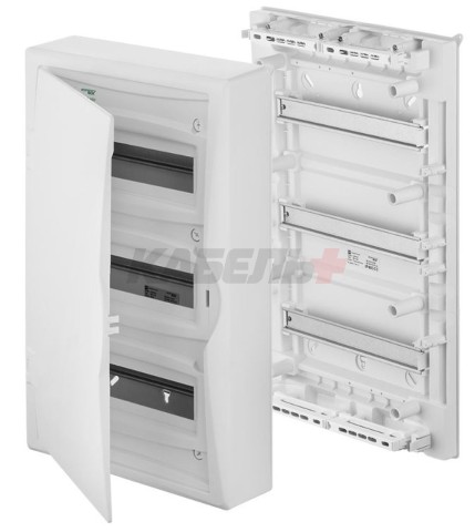 Щит навесной ECO BOX 3x12M, N/PE 4x 6x16+3x10mm2, белая пласт. дверь, белый RAL9003, 560x354x107mm, IP40