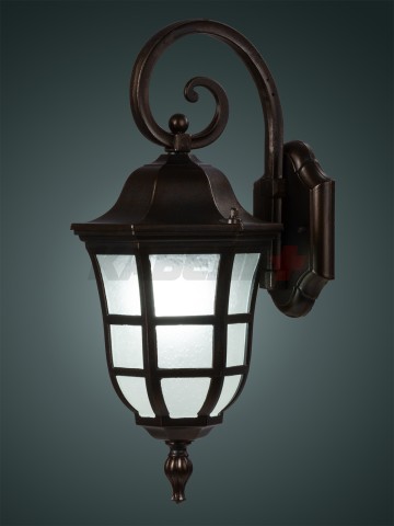 Светильник садово-парковый "Меридиан" 100 Вт, вниз, алюм., матовое/кофейный, Е27, TDM