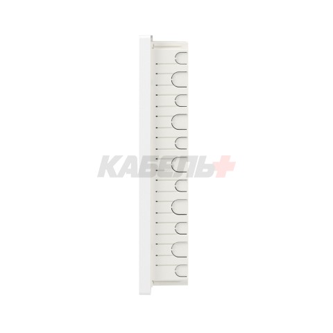 Щиток 36 мод встраиваемый слаботочный FRAME, белый, с тонированной дверцей, с монтажной платой, в комплекте с 2 розетками Viva (арт. 45005) и 2 коробками PDD (арт. 10033) DKC