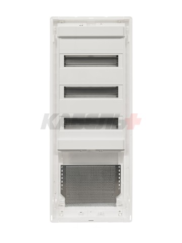 U60ES 5/3, Щит встраиваемый комбинированный 5/3 с металл. дверцей, IP30