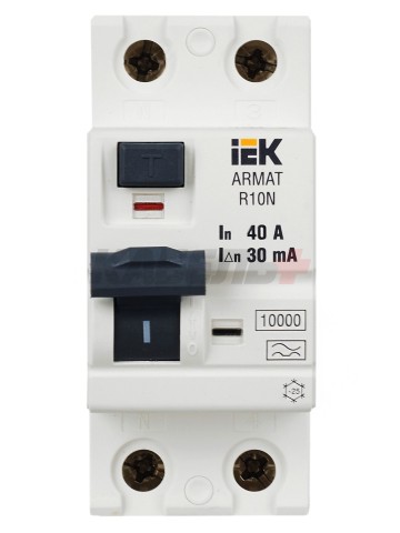ARMAT Выключатель дифференциального тока R10N 2P 40А 30мА тип A IEK