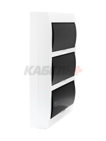 Корпус пластиковый ЩРН-П-36 черная прозрачная дверь IP41 GENERICA