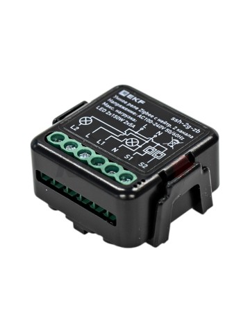 Умное реле в подрозетник 2-канальное с нейтралью Zigbee EKF Connect Select