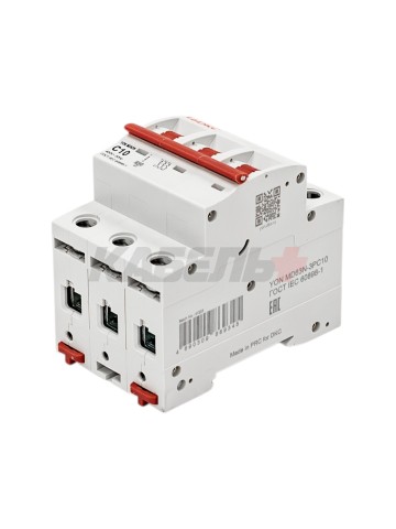 Автоматический выключатель YON max типа MD63N, 6кА, 3 полюса, хар-ка C, 10А DKC