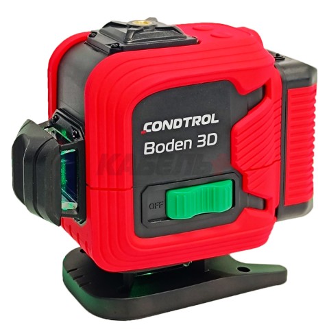 Нивелир лазерный Boden 3D (Зеленый / 30/60 м / 3 луча / +- 0,3 мм/м / Сумка), CONDTROL