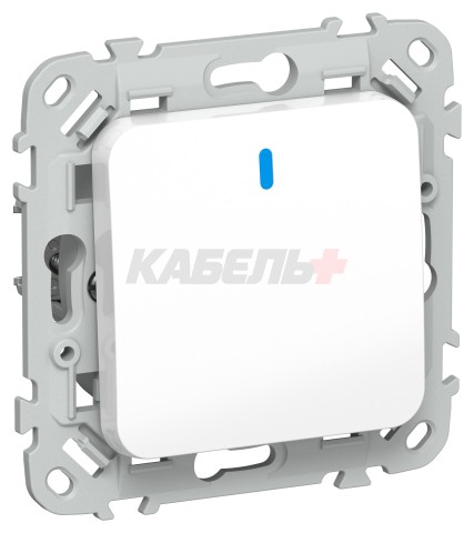 FLITE Выключатель 1-клавишный с индикацией 10А ВС11-1-1-ФлБ белый IEK