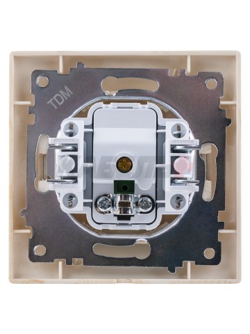 Розетка телевизионная простая (0-2400МГц, "мама") сосна "Лама" TDM