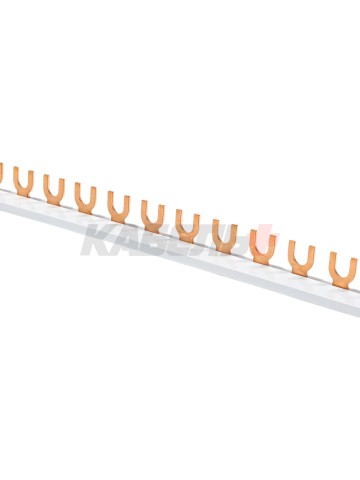 Шина соединительная типа FORK F-1L-210/10, 1Pх12, 10 мм2, 63A, L=210 мм (NVA)