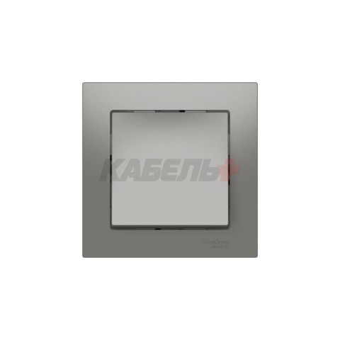 ATLASDESIGN 1-клавишный ВЫКЛЮЧАТЕЛЬ, сх.1, 10АХ, в сборе, быстрозажим. клем., СТАЛЬ