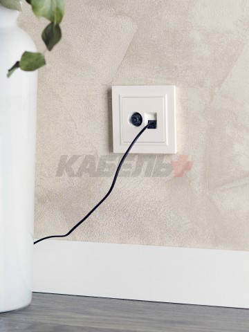 BRITE Розетка двойная TV+RJ45 кат.5E РТВ/РК12-БрЖ жемчуг IEK