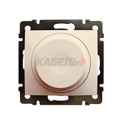 VALENA DIY Светорегулятор поворотно-нажимной универсальный LED 300Вт слоновая кость