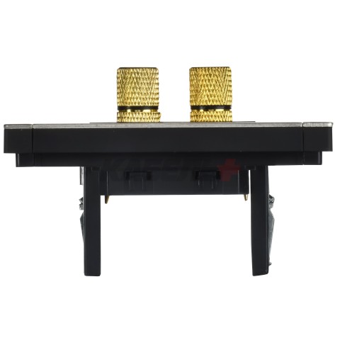 FORTE&PIANO Аудиорозетка 4-местная FP739M металл никель IEK