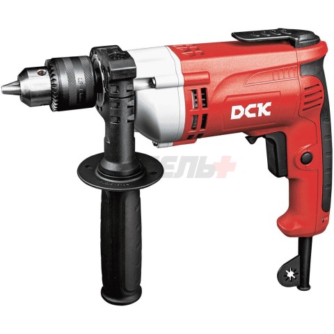 Дрель DCK KJZ07-13, 710Вт,ЗВП, реверс. усилены редуктор, высок. крут . момент.
