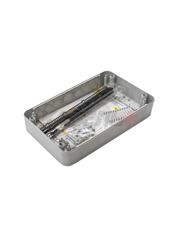 TEKFOR Корпус пластиковый КМПн-18 IP65 черная прозрачная дверь IEK