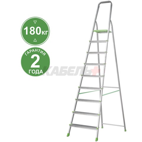 Стремянка ал. 1х10 ступен. серия NV211 Новая высота