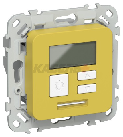 FLITE Термостат электронный с дисплеем 16А Т-ФлЖК желтый карри IEK