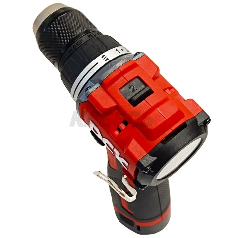 Дрель-шуруповерт аккумуляторная KDJZ1250 (10,8V / 2*2.0Ah / 50Nm / BL / Кейс), DCK