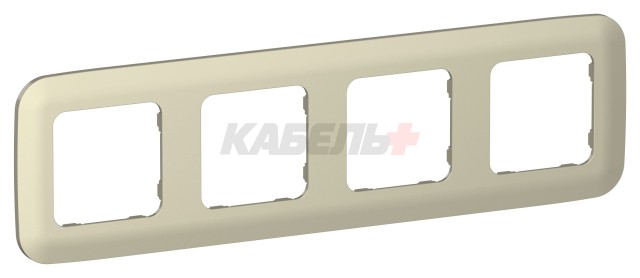 FLITE Рамка 4-местная РУ-4-А-ФлШ шампань IEK