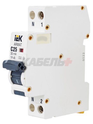 ARMAT Дифавтомат B06S 1P+NP C25 30мА тип A (18мм) IEK