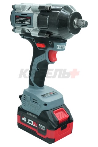 Аккумуляторный бесщеточный ударный гайковерт E0186 PROFIPOWER T-900N (20В, Li-ion-1шт, 4.0Ач, 900Нм, ударные головки 17/19/21мм, З/У, в кейсе)