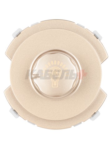 Светорегулятор (RL, 500Вт) поворотный шампань, "Байкал" TDM