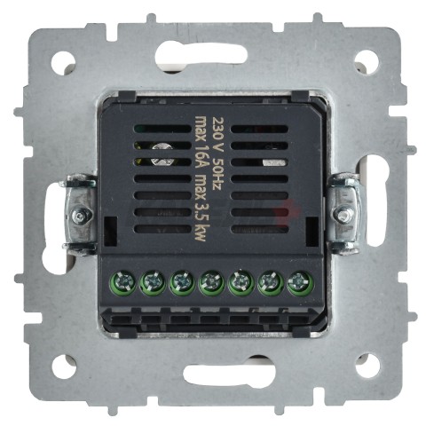 BRITE Термостат электронный с индикацией ТС10-1-БрАБ арктический белый IEK